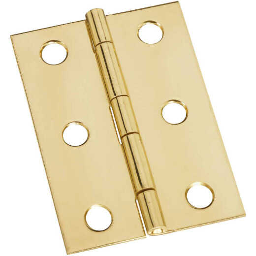 National 1-3/4 In. x 2-1/2 In. Brass Medium Decorative Hinge (2-Pack)